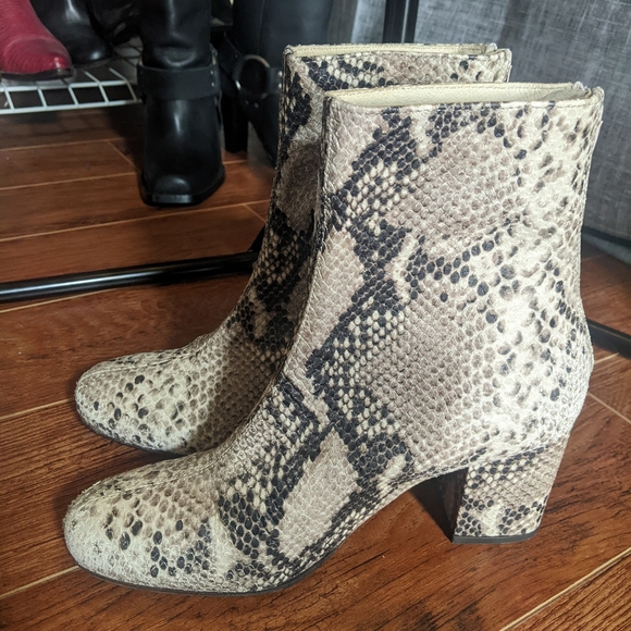 Free People snake print leather boots - Picture 6 of 15